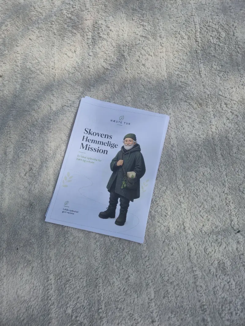 Den printede udgave af Skovens hemmelige mission